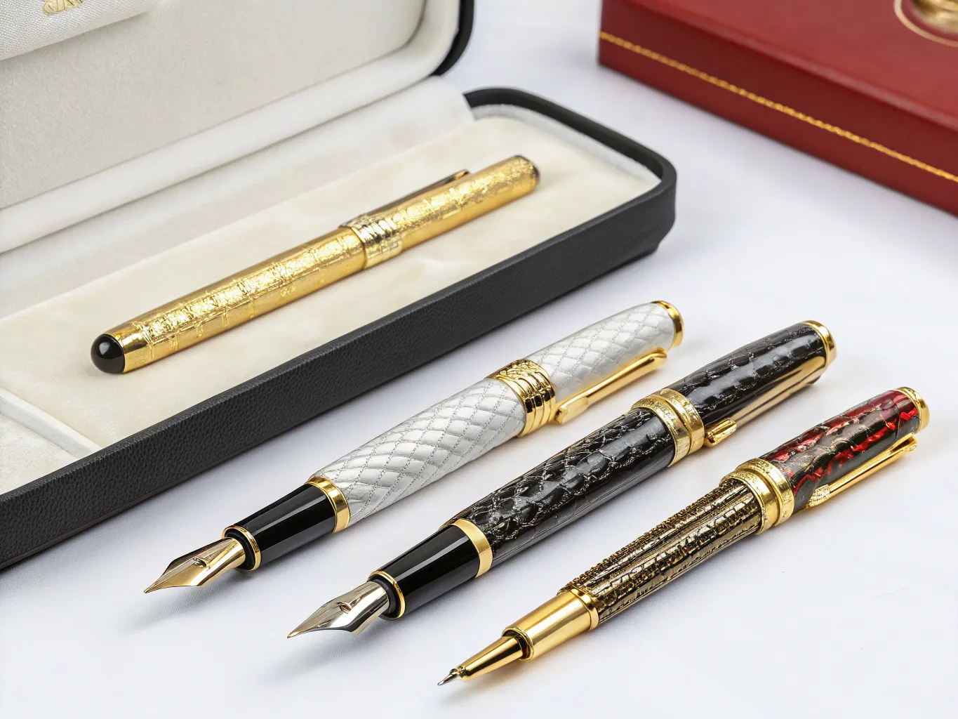 Modern notitieboek met stoffen omslag